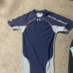 Under Armour Men's HeatGear Blue Compression Athletic T-Shirt